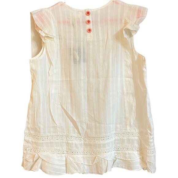 Matilda Jane Medium NWT White Morning Dew Sleeveless Top - Picture 5 of 9